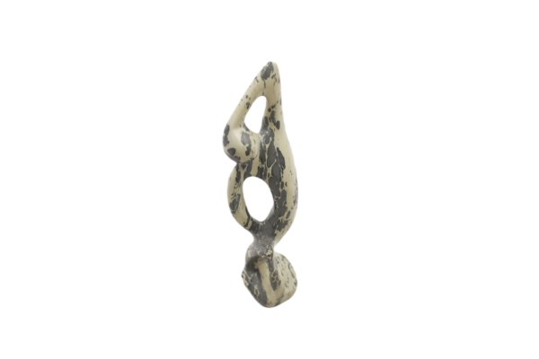 AFC0585(1) Abstract Interlocking Lovers Figurine – Modern Openwork Unity Sculpture (8 Inch)