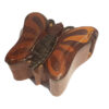 Handcrafted Butterfly Wooden Puzzle Box – Mechanical Secret Compartment Brain Teaser