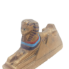 Golden Pharaoh Sphinx Porcelain Figurine – Ancient Guardian Tabletop Accent