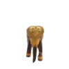 Embossed Gilt Folia Wood Carved Tusker Figurine – Miniature Sacred Animal Totem (6 Inch)