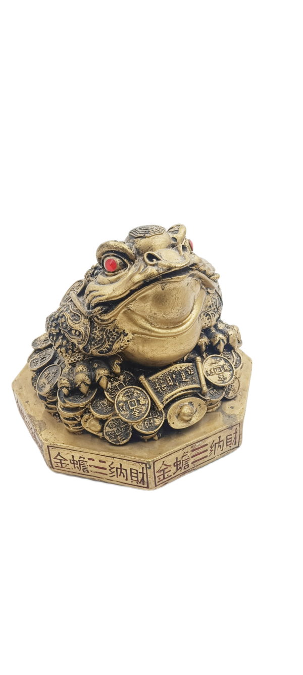 Prosperity Jin Chan Money Toad Figurine – Auspicious Wealth Amphibian Sculpture (27×30 cm)