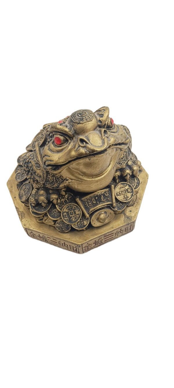 Prosperity Jin Chan Money Toad Figurine – Auspicious Wealth Amphibian Sculpture (27×30 cm)