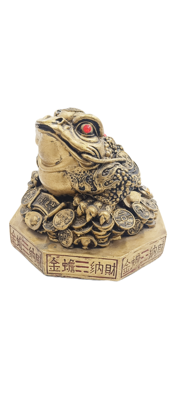 Prosperity Jin Chan Money Toad Figurine – Auspicious Wealth Amphibian Sculpture (27×30 cm)