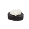 Natural White Mineral Crystal Cluster on Oval Tiered Display Plinth – Tabletop Specimen Decor